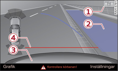 Infotainment: Det blå fältet inpassat i en parkeringsficka